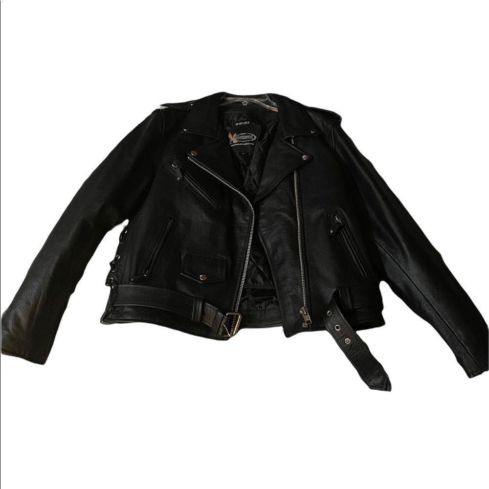 Black Leather Motorcycle Jacket